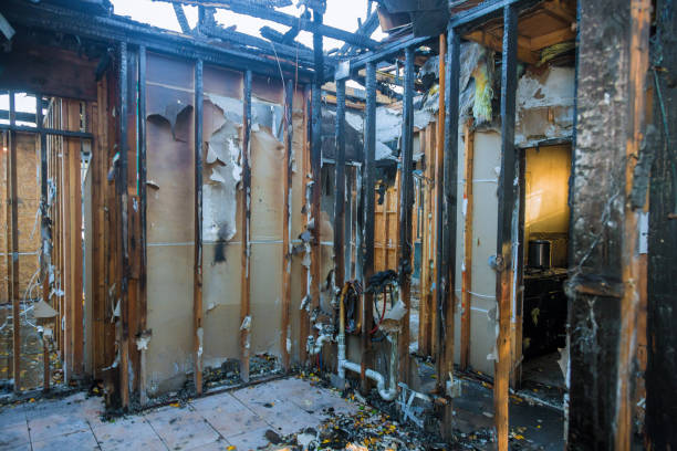 Professional Fire Damage Repair technician working in Riverside, OH
